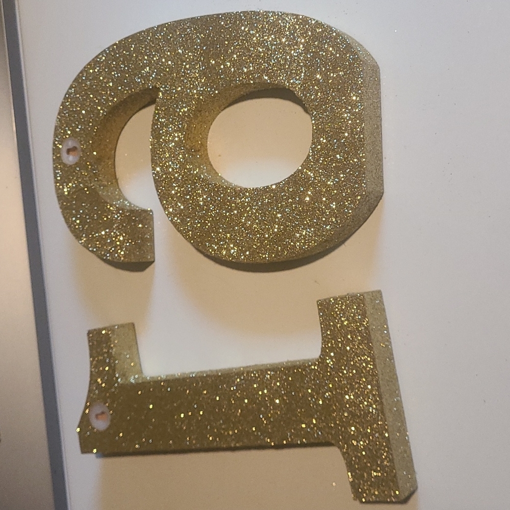 Gold Block Numbers - Picture 2 of 4